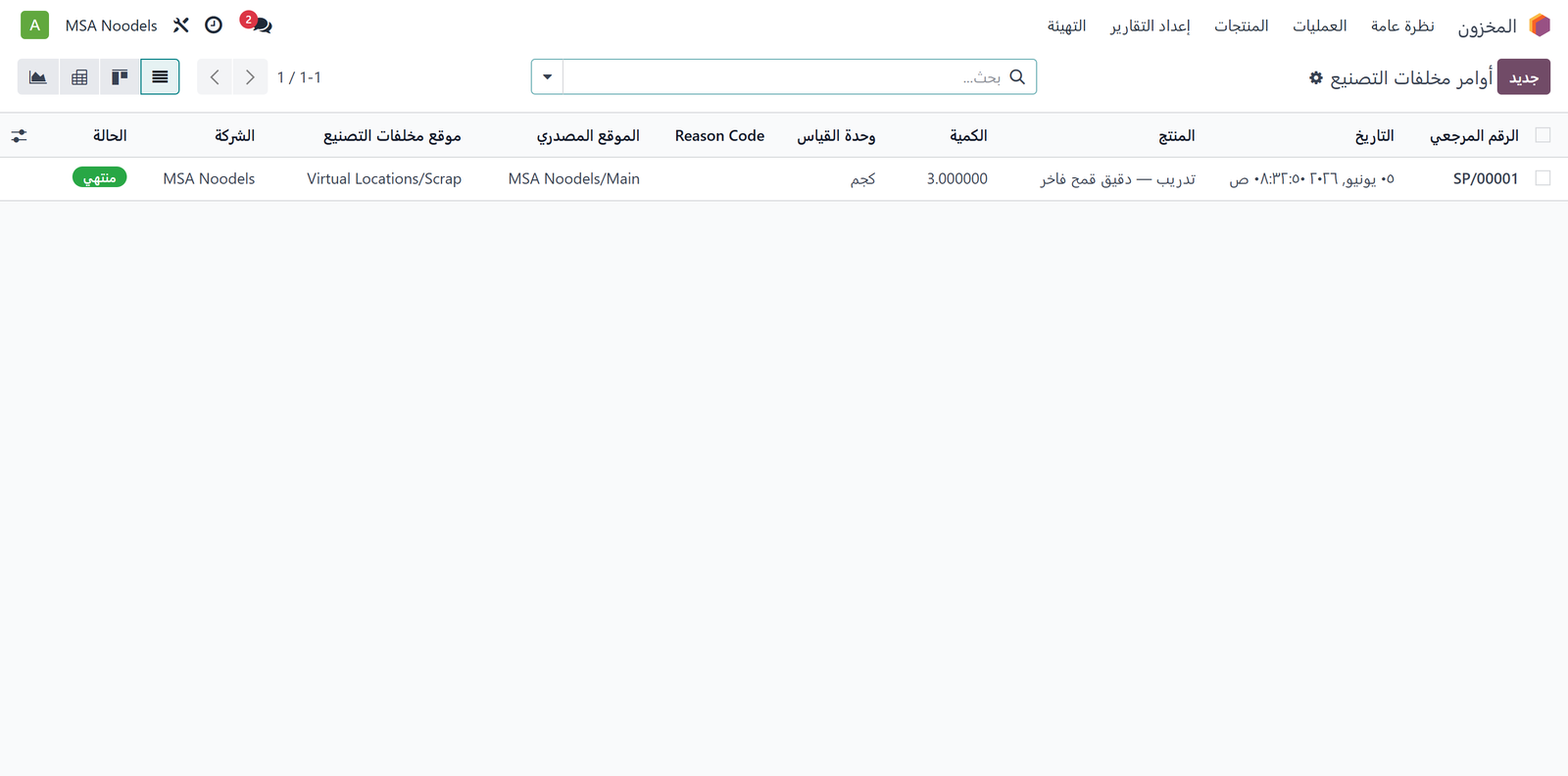 شاشة مخلفات التصنيع